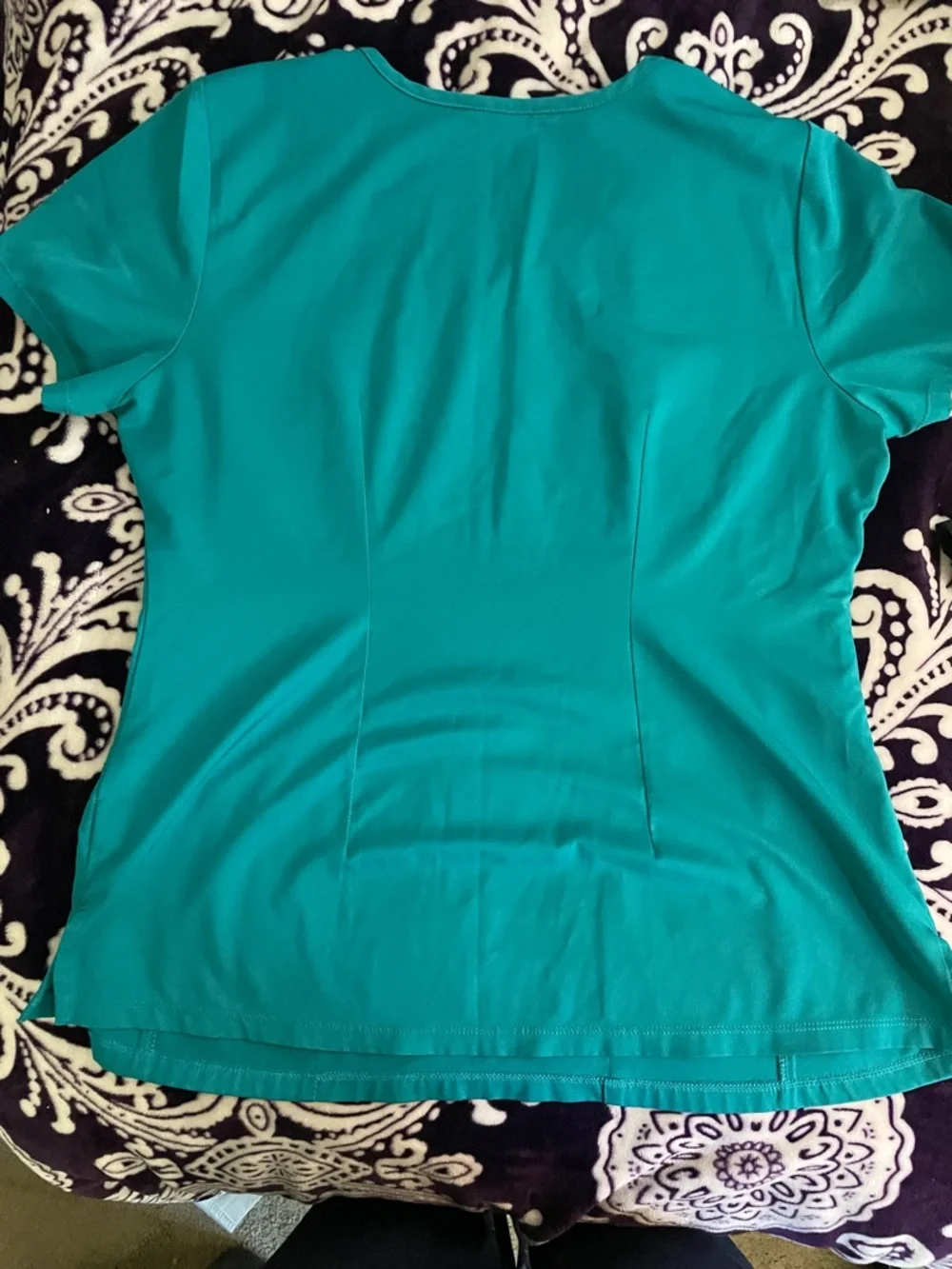 healing hands Teal Medical Scrub Top & Pants Set - Picture 4 of 7